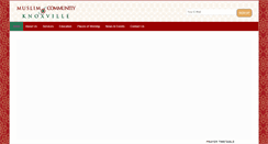 Desktop Screenshot of muslimknoxville.org